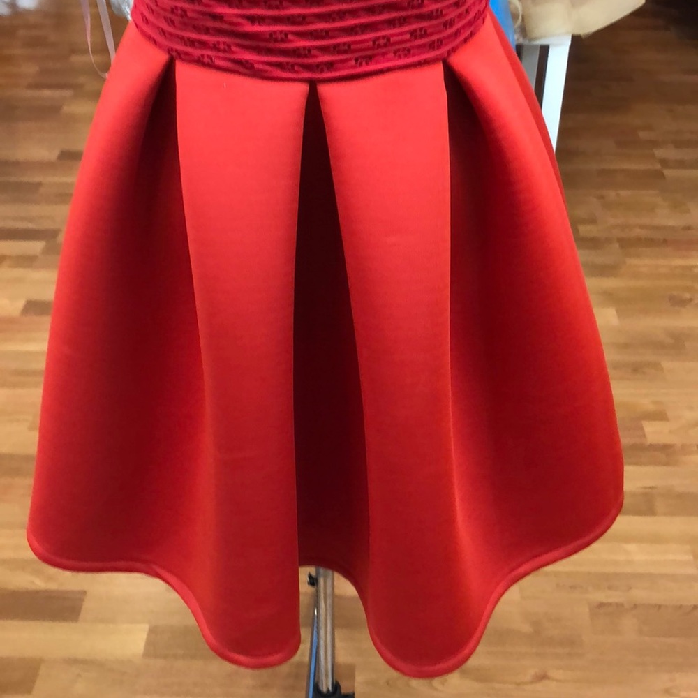 Red mini dress for special occasion - Picture 3 of 8